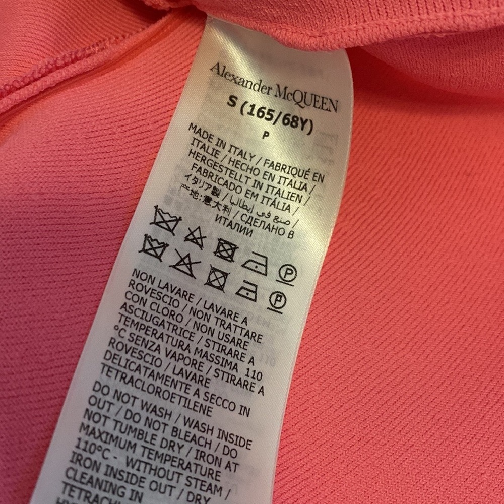 Alexander McQueen asymmetric peplum flutter hem Barbie pink skirt small - Picture 7 of 13